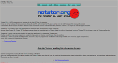 Desktop Screenshot of notator.org